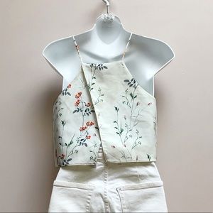 ZARA CROPPED FLORAL TANK